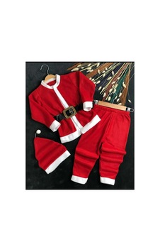 Pazarız Erkek Bebek 4lü Noel Kostümü Kırmızı-beyaz Pazarız Erkek Bebek 4lü Noel Kostümü Kırmızı-beyaz