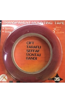 Çift Taraflı Uyumlu Şeffaf Bant 3s 1cm X 5m / Yaba05