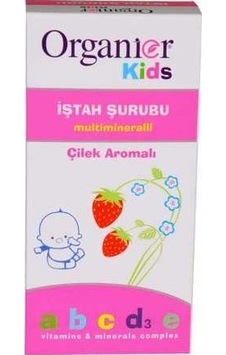 Organier Kids Çilek Aromalı Şurup 200 ML