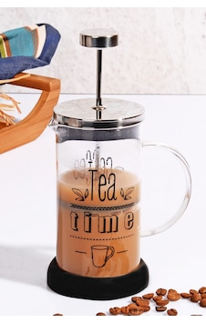 Silikon Kaydırmaz Tabanlı Cam French Press -350 ML Silikon Kaydırmaz Tabanlı Cam French Press -350 ML