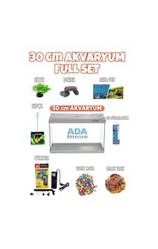 Ada Akvaryum Full Akvaryum Seti Beyaz Renk 30x23x15 Cm 9 Parça Ada Akvaryum Full Akvaryum Seti Beyaz Renk 30x23x15 Cm 9 Parça