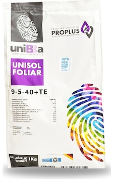 Unibba Unisol Foliar Npk Yaprak Gübresi 9-5-40+te 1 Kg 1 KG Unibba Unisol Foliar Npk Yaprak Gübresi 9-5-40+te 1 Kg 1 KG