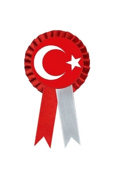 Türk Bayrağı Yaka Rozeti Kurdelalı Kokart- 1 Adet Diğer Türk Bayrağı Yaka Rozeti Kurdelalı Kokart- 1 Adet Diğer