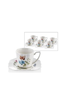 Joy Carmen Butterfly Serisi 6 Kişilik Çay Fincanı 220 Cc 1jyc-107 Joy Carmen Butterfly Serisi 6 Kişilik Çay Fincanı 220 Cc 1jyc-107