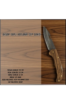Uyguna-yakala Ahşap Saplı Katlanır Cep Çakısı-cak.653 Uyguna-yakala Ahşap Saplı Katlanır Cep Çakısı-cak.653