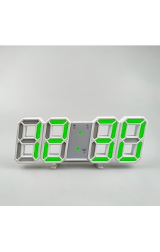 Dekoratif Dijital Led Masa Duvar Saati 3d Dijital Saat Çalar Saat Led Elektronik Saat Beyaz Kasa Yeşil Işık Renkli Dekoratif Dijital Led Masa Duvar Saati 3d Dijital Saat Çalar Saat Led Elektronik Saat Beyaz Kasa Yeşil Işık Renkli