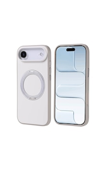 Apple Uyumlu iPhone 17 Air Kılıf M-safe Şarj Özellikli Standlı Zore Proton Silikon Kapak Gri Apple Uyumlu iPhone 17 Air Kılıf M-safe Şarj Özellikli Standlı Zore Proton Silikon Kapak Gri