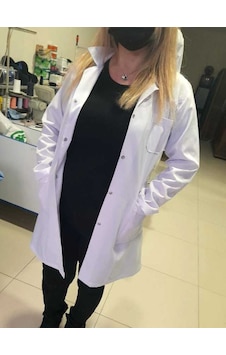 Çgs Kadın Ceketyaka Beyaz Uzun Kollu Doktor,öğretmen Önlüğü Çgs Kadın Ceketyaka Beyaz Uzun Kollu Doktor,öğretmen Önlüğü