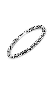 Omar Silver Kral 5Mm Oval Oksitli Bileklik 21Cm 28Gr Omar Silver Kral 5Mm Oval Oksitli Bileklik 21Cm 28Gr