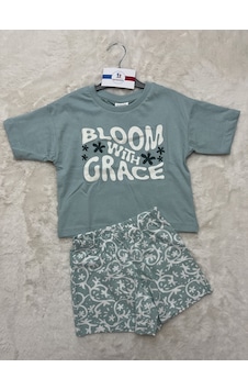 Rolypoly Blomm With Crace Şortlu İkili Kız Takım Yeşil Rolypoly Blomm With Crace Şortlu İkili Kız Takım Yeşil