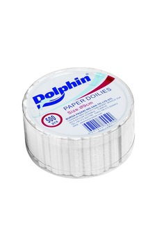 Dolphin Dantel Kağıt Altlık 9 CM 500'lü Beyaz Dolphin Dantel Kağıt Altlık 9 CM 500'lü Beyaz