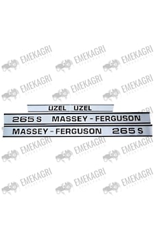 Massey Ferguson Yan Yazı Takımı Mat 265s Massey Ferguson Yan Yazı Takımı Mat 265s