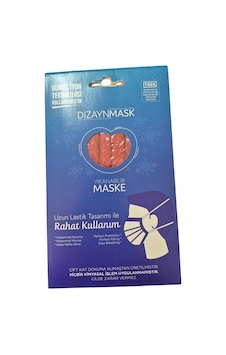Dizaynmask Gümüş İyonlu Yıkanabilir Maske Kırmızı - L Dizaynmask Gümüş İyonlu Yıkanabilir Maske Kırmızı - L