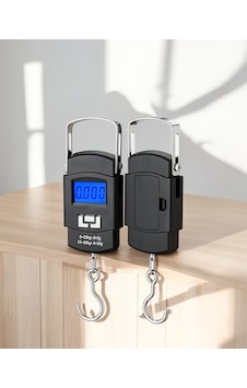 El Terazisi 50 Kg Dijital Göstergeli Pilli Ağırlık Ölçer El Terazisi 50 Kg Dijital Göstergeli Pilli Ağırlık Ölçer
