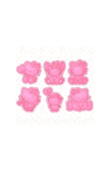 Hello Kitty Temalı Modeli Kurabiye Kesici Kalıbı Seti Pembe Hello Kitty Temalı Modeli Kurabiye Kesici Kalıbı Seti Pembe