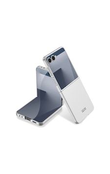 Samsung Uyumlu Galaxy Z Flip 7 Kılıf Zore Sert Kıpta Kapak Gümüş