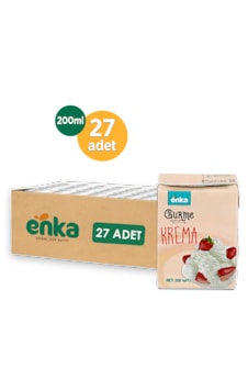 Enka Süt Pastörize Krema %18 Yağlı -27'li- 200 Ml Enka Süt Pastörize Krema %18 Yağlı -27'li- 200 Ml