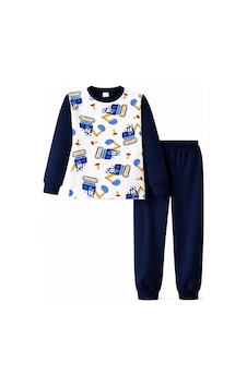 Remsa Erkek Çocuk Pamuklu Desenli Pijama Takımı 6068-18-laci01 Lacivert01 Remsa Erkek Çocuk Pamuklu Desenli Pijama Takımı 6068-18-laci01 Lacivert01