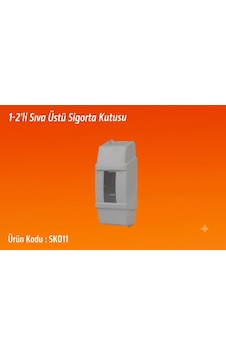 Sıva Üstü 1'li 2'li W Otomat Sgorta Şalter Kutusu Klima Kombi Şofben Uyumlu