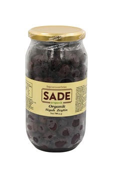 Sade Organik Siyah Zeytin 700 Gr.
