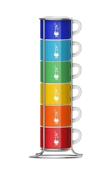 Bialetti Set 6'lı Stackable Renkli Espresso Fincan Seti Çok Renkli Bialetti Set 6'lı Stackable Renkli Espresso Fincan Seti Çok Renkli