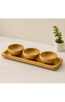Bambu Lokumluk Ve Çerezlik Seti 3'lü Sunum Tepsili 6 Cm Belirtilmemis Bambu Lokumluk Ve Çerezlik Seti 3'lü Sunum Tepsili 6 Cm Belirtilmemis