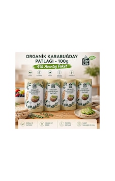 Finelife Organik Karabuğday Patlağı 4x100 G Finelife Organik Karabuğday Patlağı 4x100 G