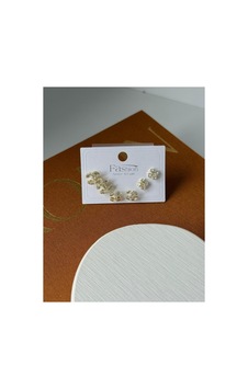 Mazel Gold Capsule Koleksiyonu 14 Ayar Altın Kaplama Markiz Kristal 6lı Küpe Seti Kararmaz Vıp Seri Mazel Gold Capsule Koleksiyonu 14 Ayar Altın Kaplama Markiz Kristal 6lı Küpe Seti Kararmaz Vıp Seri