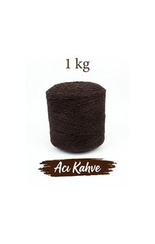 Pamuklu El Örgü İpi Runner İpi- Amigurumi Koton İp Punch İpi Motif Acı Kahve Renk Pamuklu El Örgü İpi Runner İpi- Amigurumi Koton İp Punch İpi Motif Acı Kahve Renk