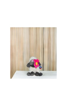 Halley Oyuncak Çiçekli Üzgün Kuzu 30 Cm 62274 Beyaz
