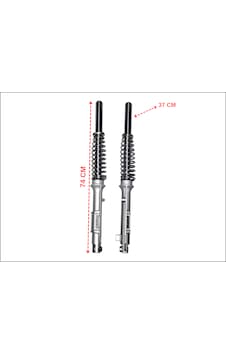 Elektrikli Bisiklet 3 Teker Kasalı Ön Amortisör Takım Kampanalı 37mm-3007 Elektrikli Bisiklet 3 Teker Kasalı Ön Amortisör Takım Kampanalı 37mm-3007