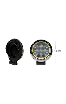 Drstuningistanbul Offroad Sis Lambası 12 Ledli 60W-12-24V Nikel-Angel Takım / Lass2
