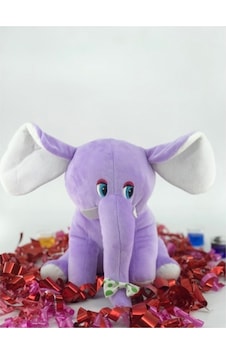 Sevimli Lila Peluş Fil 25 CM Sevimli Lila Peluş Fil 25 CM