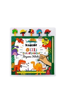 Dinozor Gizli Çıkartmalar Boyama Kitabı