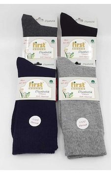 First Erkek Şeker Çorabı Dikişsiz Pamuklu Düz (12 Adet) Karışık 40-45 Füme First Erkek Şeker Çorabı Dikişsiz Pamuklu Düz (12 Adet) Karışık 40-45 Füme