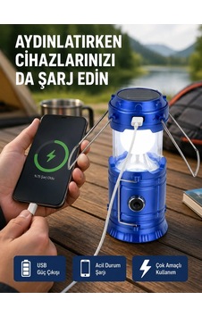 Ers Güneş Enerjili Katlanabilir Kamp Feneri Usb Şarjlı, Hafif Ve Çok Fonksiyonlu Çok Renkli 74439970 Ers Güneş Enerjili Katlanabilir Kamp Feneri Usb Şarjlı, Hafif Ve Çok Fonksiyonlu Çok Renkli 74439970