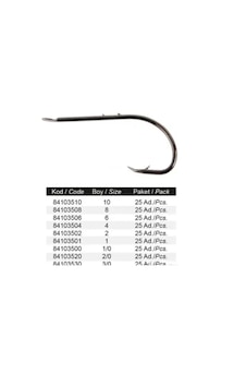 Protackle Toro 8292 Baitholder Çentikli Tip Yemli Takım İğnesi Protackle Toro 8292 Baitholder Çentikli Tip Yemli Takım İğnesi