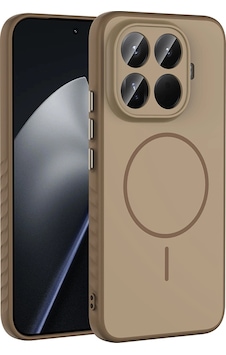 Xiaomi 15t Pro Kılıf M-safe Şarj Özellikli Zore Tea Kapak Gold Xiaomi 15t Pro Kılıf M-safe Şarj Özellikli Zore Tea Kapak Gold