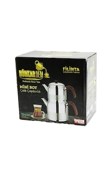 Filinta Mini Boy Çelik Çaydanlık Seti Çift Kapaklı Renkli Bakalit Kulp Üst Demlik: 1lt - Alt Suluk: 1.5lt Kendinden Süzgeçli Bx40 Çok Renkli Filinta Mini Boy Çelik Çaydanlık Seti Çift Kapaklı Renkli Bakalit Kulp Üst Demlik: 1lt - Alt Suluk: 1.5lt Kendinden Süzgeçli Bx40 Çok Renkli