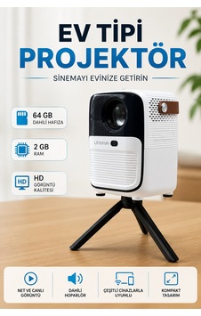 Projector Ev Tipi 64 Gb 2 Gb Rem Hafıza Hd Görüntü Kumandalı - Lisinya Çok Renkli Projector Ev Tipi 64 Gb 2 Gb Rem Hafıza Hd Görüntü Kumandalı - Lisinya Çok Renkli