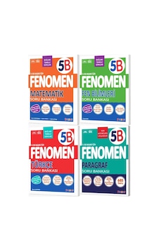 Fenomen Okul 2027 5. Sınıf Matematik + Fen Bilimleri + Türkçe + Paragraf B Serisi Soru Bankası Seti 4 Kitap Maarif Model Fenomen Okul 2027 5. Sınıf Matematik + Fen Bilimleri + Türkçe + Paragraf B Serisi Soru Bankası Seti 4 Kitap Maarif Model
