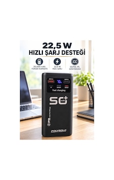 Astraltech Yüksek Kapasiteli 50.000 Mah Powerbank 22,5 W Hızlı Şarj 4 Dahili Kablo Led Aydınlatma Çok Renkli Astraltech Yüksek Kapasiteli 50.000 Mah Powerbank 22,5 W Hızlı Şarj 4 Dahili Kablo Led Aydınlatma Çok Renkli