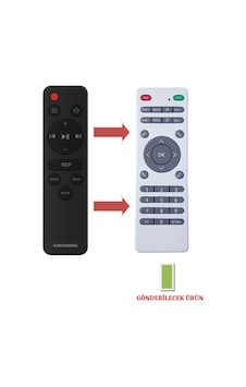 Grundig Uyumlu Gsb-900/ Dsb-970 Soundbar Ev Sinema Ses Sitemi Uzaktan Kumandası
