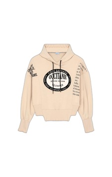 About Blank Yırtık Detaylı Yazı Baskılı Oversize Sweatshirt Taş Acı Kahverengi About Blank Yırtık Detaylı Yazı Baskılı Oversize Sweatshirt Taş Acı Kahverengi