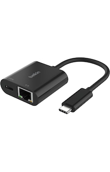 Belkin Connect Usb-c - Ethernet + Şarj Adaptörü 100w, Gigabit Ethernet Bağlantı Noktası Belkin Connect Usb-c - Ethernet + Şarj Adaptörü 100w, Gigabit Ethernet Bağlantı Noktası