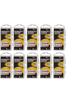Duracell Activair 312 Numara PR41 İşitme Cihazı Pili 6 x 10'lu Duracell Activair 312 Numara PR41 İşitme Cihazı Pili 6 x 10'lu