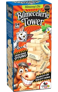 Vardem Oyuncak Bilmecelerle Tower 54 Pcs - Standart