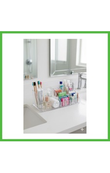 Vaveni Şeffaf Akrilik Banyo Kozmetik Düzenleyici Organizer 13x22x8 Cm Arz Vaveni Şeffaf Akrilik Banyo Kozmetik Düzenleyici Organizer 13x22x8 Cm Arz