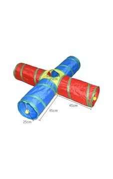 Katlanabilir 4 Yönlü Kedi Oyun Tüneli Gökkuşağı 90 Cm Katlanabilir 4 Yönlü Kedi Oyun Tüneli Gökkuşağı 90 Cm