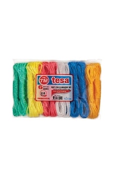 Tesa Tm-410-411 Naylon Plastik 10m Çamaşır İpi- 24'li Paket Tesa Tm-410-411 Naylon Plastik 10m Çamaşır İpi- 24'li Paket